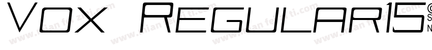 Vox Regular15字体转换